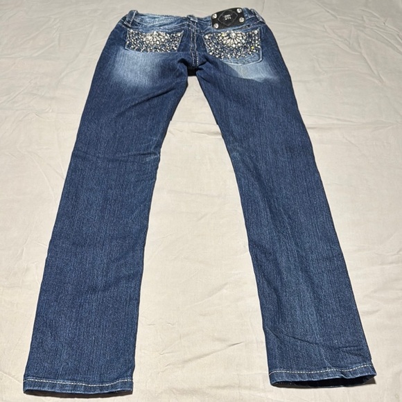 Miss Me Signature Rise Skinny Jeans Girl's 12 Style No. JP592852 - Picture 9 of 12